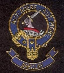 Barclay clan crest badge - Aut Agere Aut Mori
