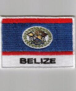 Belize embroidered patches - country flag Belize patches / iron on badges