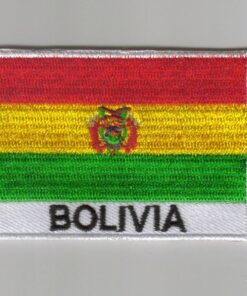 Bolivia embroidered patches - Country flag Bolivia patches / iron on badges