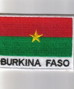 Burkina embroidered patches - country flag Burkina patches / iron Burkina on badges