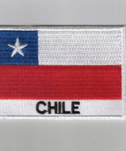 Chile embroidered patches - country flag Chile patches / iron on badges