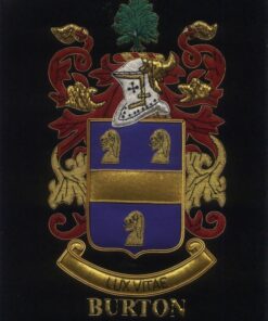 Burton Family Crest /  Burton Coat of arms