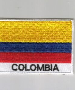 Colombia embroidered patches - country flag Colombia patches / iron on badges