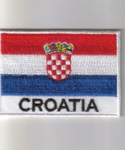 Croatia embroidered patches - country flag Croatia patches / iron on badges