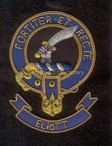 Eliott clan crest badge - Fortiter Et Recte