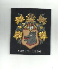 Everhart Coat of Arms / Everhart Family Crest Bullion wire Embroidery Custom made Patch