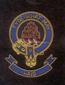 Haig clan crest badge - Tyde What May