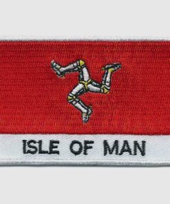 Isle-of-man embroidered patches - country flag Isle-of-man patches / iron on badges