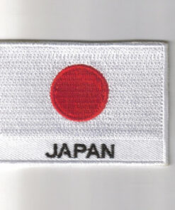 Japan embroidered patches - country flag Japan patches / iron on badges