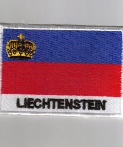 Liechtenstein embroidered patches - country flag Liechtenstein patches / iron on badges