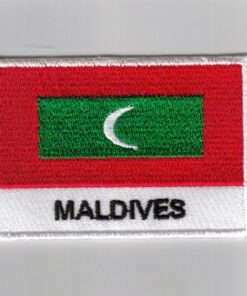 Maldives embroidered patches - country flag Maldives patches / iron on badges