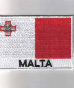 Malta embroidered patches - country flag Malta patches / iron on badges