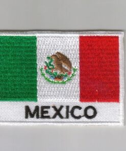Mexico embroidered patches - country flag Mexico patches / iron on badges