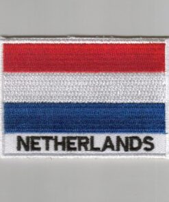 Netherlands embroidered patches - country flag Netherlands patches / iron on badges