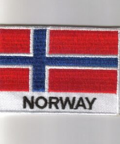 Norway embroidered patches - country flag Norway patches / iron on badges