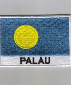 Palau embroidered patches - country flag Palau patches / iron on badges