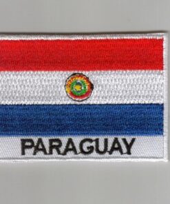 Paraguay embroidered patches - country flag Paraguay patches / iron on badges