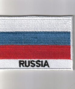 Russia embroidered patches - country flag Russia patches / iron on badges