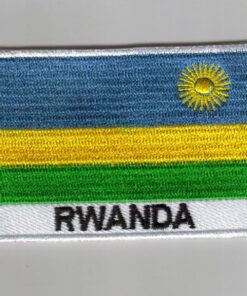 Rwanda embroidered patches - country flag Rwanda patches / iron on badges