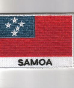 Samoa embroidered patches - country flag Samoa patches / iron on badges