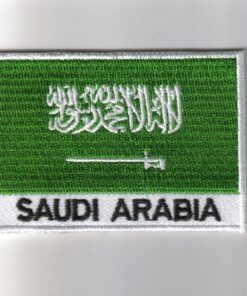 Saudi-arabia embroidered patches - country flag Saudi-arabia patches / iron on badges