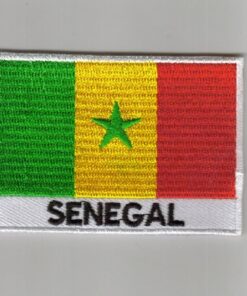 Senegal embroidered patches - country flag Senegal patches / iron on badges