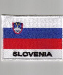 Slovenia embroidered patches - country flag Slovenia patches / iron on badges