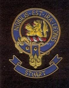 Stuart clan crest badge - Nobilis Est Ira Leonis
