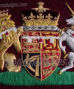 Hand embroidered Royal coat of arms
