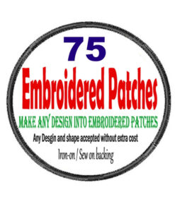 75 Custom Embroidered Patches
