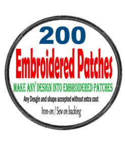 200 Custom Embroidered Patches