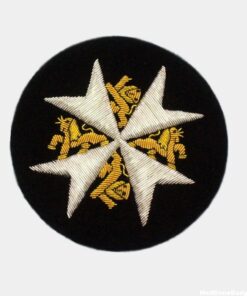 circle gold badge Embroidred badge