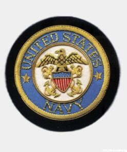 Miltary Embroidered Badges - US Navy Bullion Crests - Hand Embroidered Blazer Patches